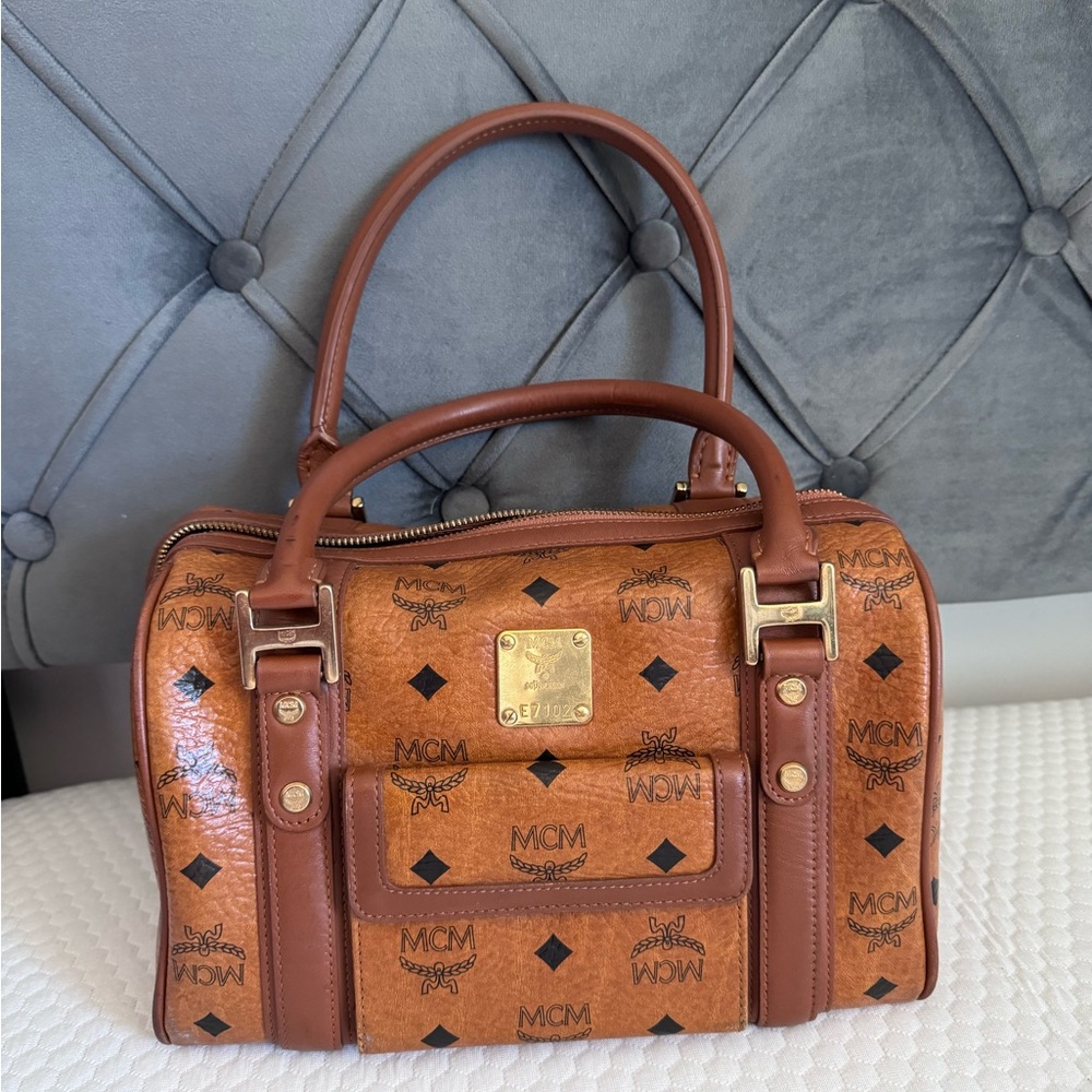 Authentic MCM Boston Bag
